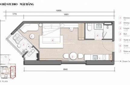 Thiếu vốn cần bán nhanh căn hộ Studio view biển SkyM Hạ Long